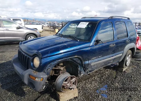 2002 Jeep Liberty Sport из США, поврежденный, VIN 1J4GL48K72W122142